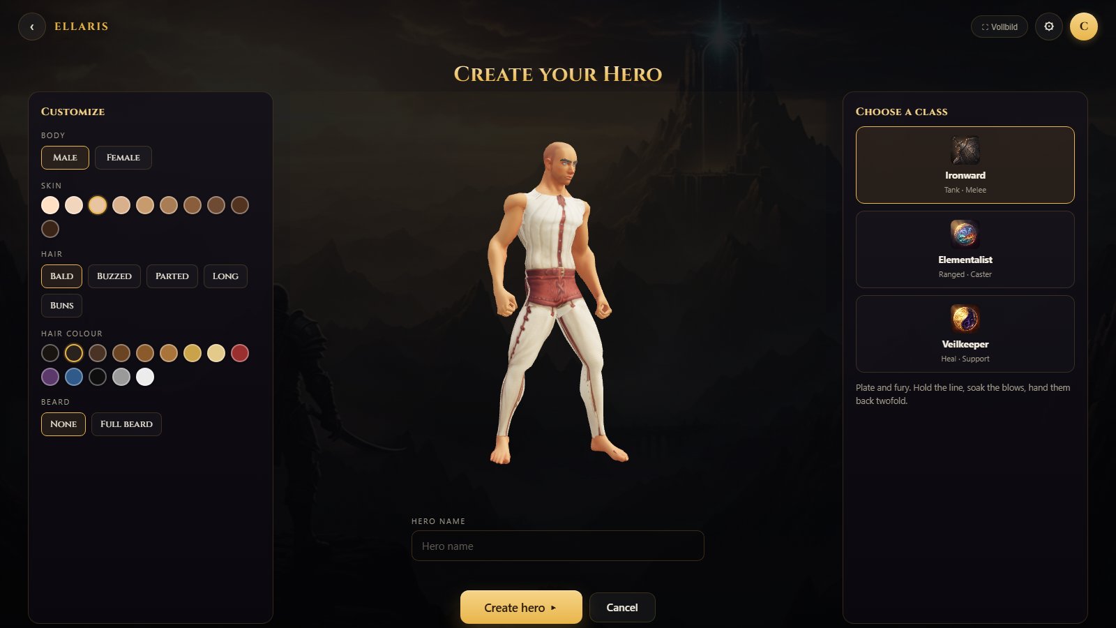 Forging a hero for the fight: the tank, the caster and the healer