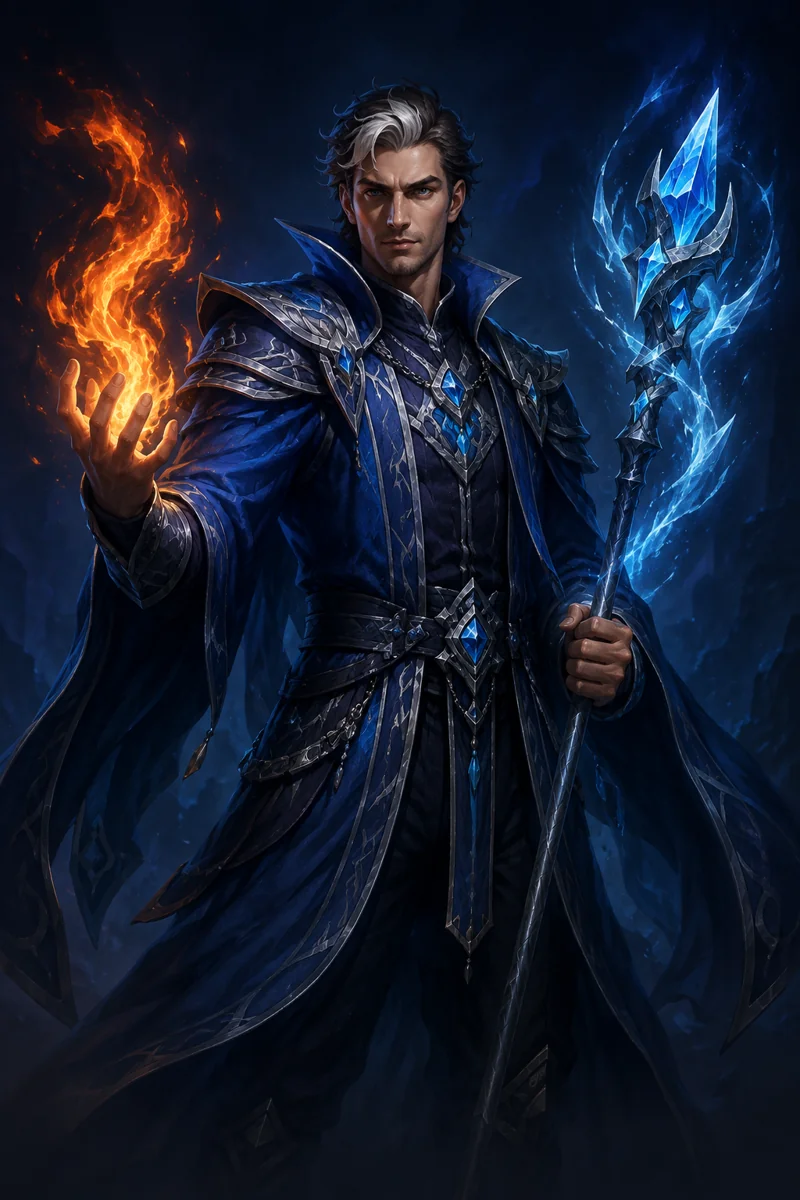 Caeron (Elementalist) illustrated champion selection portrait